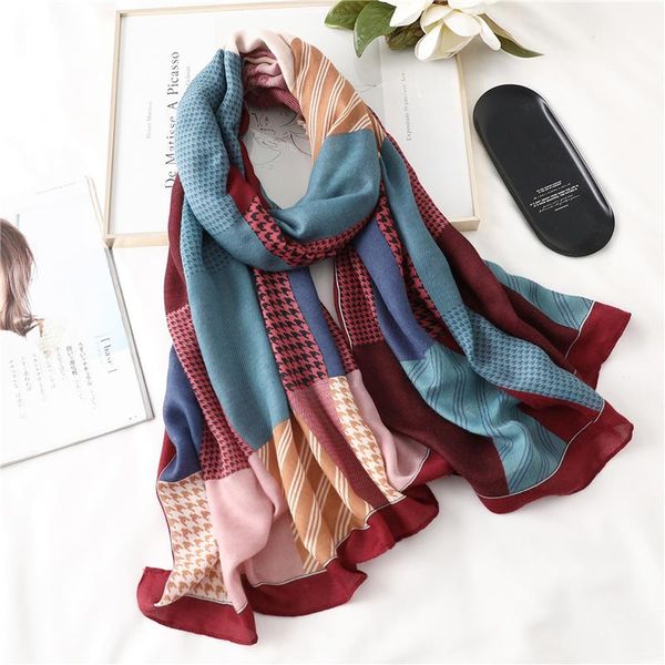 2020 new design brand spring women scarf fashion plaid print cotton hijabs scarves for ladies shawls and wraps pashmina stoles wmtycr, Blue;gray
2020 new design brand spring women scarf fashion plaid print cotton hijabs scarves for ladies shawls and wraps pashmina stoles wmtycr, Blue;gray