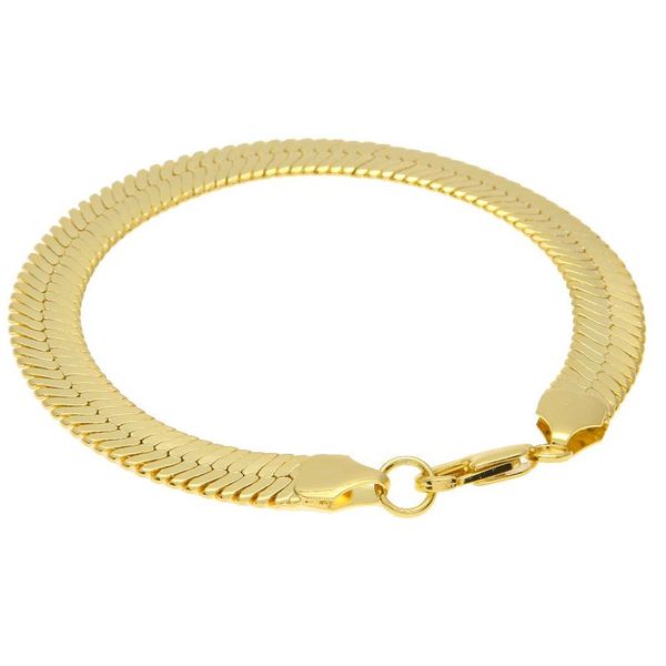 simple copper lobster clasp braclet gold color snake chain men gift hiphop style, Black
simple copper lobster clasp braclet gold color snake chain men gift hiphop style, Black