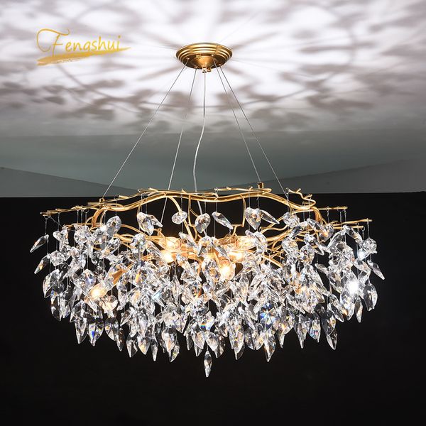 modern led crystal chandelier for living room luster loft l hall indoor decor restaurant hanging lamp lighting brkf
modern led crystal chandelier for living room luster loft l hall indoor decor restaurant hanging lamp lighting brkf