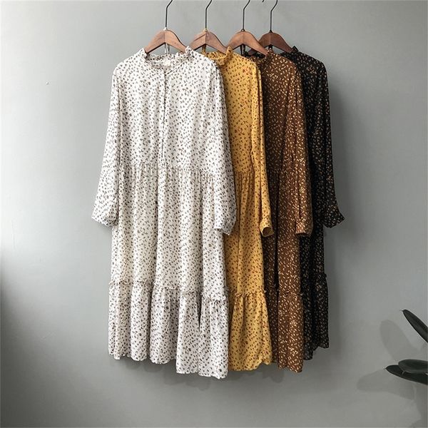 2020 women summer long dress streetwear long sleeve empire a-line mid-calf chiffon print yellow dresses black frocks for women lj200818, Black;gray
2020 women summer long dress streetwear long sleeve empire a-line mid-calf chiffon print yellow dresses black frocks for women lj200818, Black;gray