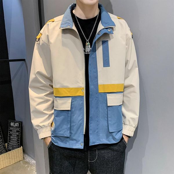 2021 autumn clothing new style men casual jacket korean-style trend of fashion joint contrast color loose tooling jacket, Black
2021 autumn clothing new style men casual jacket korean-style trend of fashion joint contrast color loose tooling jacket, Black