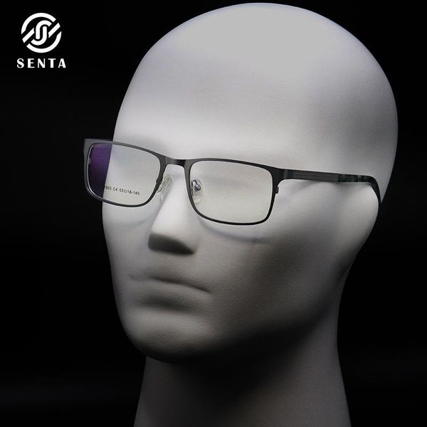 metal square rectangular eyeglasses frames customizable myopia hyperopia optical prescription glasses men business style, Black
metal square rectangular eyeglasses frames customizable myopia hyperopia optical prescription glasses men business style, Black