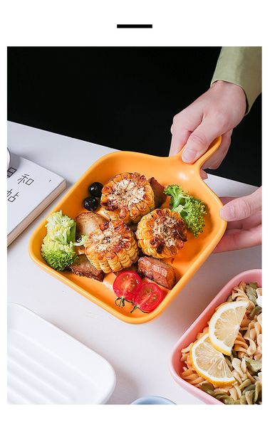 2021 new japanese style good-looking grill pan household ceramic steak plate creative nordic ins tableware oven plate with handle
2021 new japanese style good-looking grill pan household ceramic steak plate creative nordic ins tableware oven plate with handle