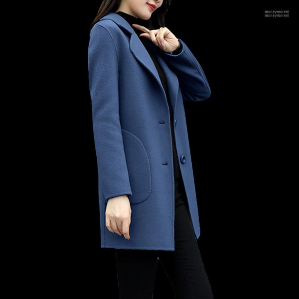 women's wool & blends plus size woolen coat female mid-length autumn winter style slim casual coats women's long sleeve overcoat1, Black
women's wool & blends plus size woolen coat female mid-length autumn winter style slim casual coats women's long sleeve overcoat1, Black
