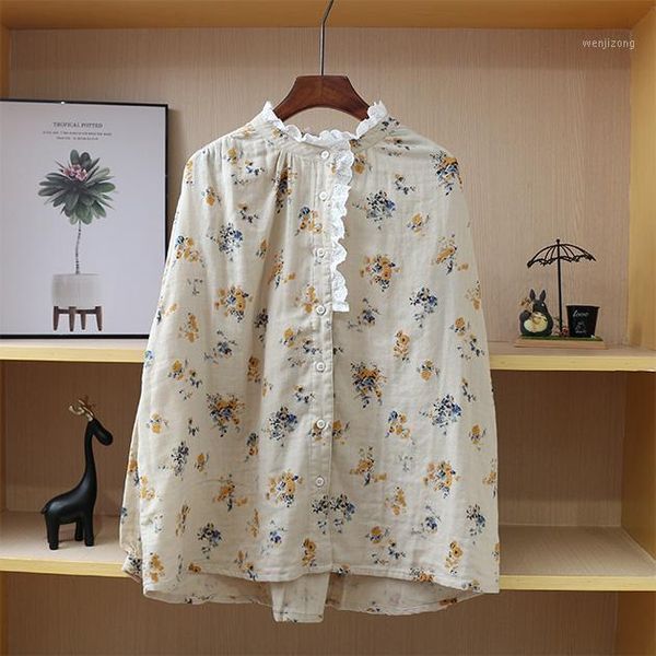 japan style mori girl literary lace stand collar blouse double cotton yarn vintage print long sleeve shirt women1, White
japan style mori girl literary lace stand collar blouse double cotton yarn vintage print long sleeve shirt women1, White