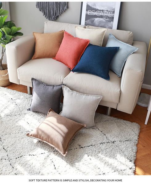 cushion/decorative pillow 30x50/45/50/55cm simple solid color linen cushion cover large plain pillowcase decorative sofa throw
cushion/decorative pillow 30x50/45/50/55cm simple solid color linen cushion cover large plain pillowcase decorative sofa throw
