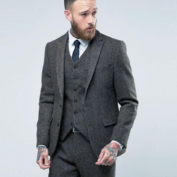 xz97 wool tweed herringbone wedding groomsmen men's suit blazer custom made sliver slim fit 3 pieces mens suits 2020 ternos1, White;black
xz97 wool tweed herringbone wedding groomsmen men's suit blazer custom made sliver slim fit 3 pieces mens suits 2020 ternos1, White;black