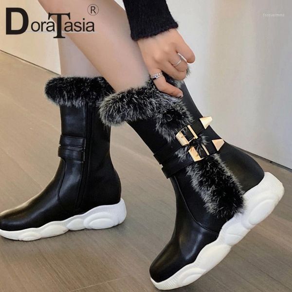 boots doratasia plus size 29-46 female snow winter warm fur women round toe buckle flat with mid calf shoes woman1, Black
boots doratasia plus size 29-46 female snow winter warm fur women round toe buckle flat with mid calf shoes woman1, Black