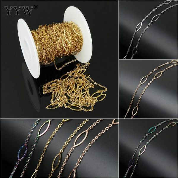 10m/spool silver color gold color necklace curb chains hollow connector men stainless steel male female accessories fashion, Golden;silver
10m/spool silver color gold color necklace curb chains hollow connector men stainless steel male female accessories fashion, Golden;silver