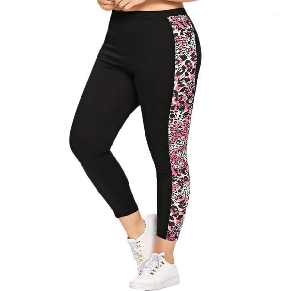 fashion women leopard print pants splicing high-waist elastic trousers long pants capris #41, Black;white
fashion women leopard print pants splicing high-waist elastic trousers long pants capris #41, Black;white