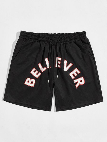 romwe guys letter graphic drawstring shorts 7'' m7az#, Black
romwe guys letter graphic drawstring shorts 7'' m7az#, Black