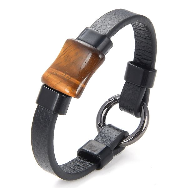 bracelet new irregular square men's charm stainless steel buckle leather rope bracelet trend punk style, Golden;silver
bracelet new irregular square men's charm stainless steel buckle leather rope bracelet trend punk style, Golden;silver