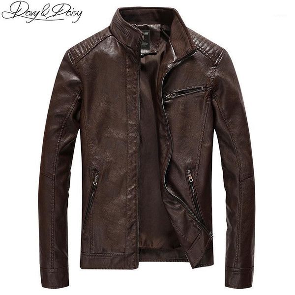 davydaisy 2021 new arrival pu leather jacket men autumn stand collar zipper fashion men coat casual dress leather jacket dct-2441, Black;brown
davydaisy 2021 new arrival pu leather jacket men autumn stand collar zipper fashion men coat casual dress leather jacket dct-2441, Black;brown