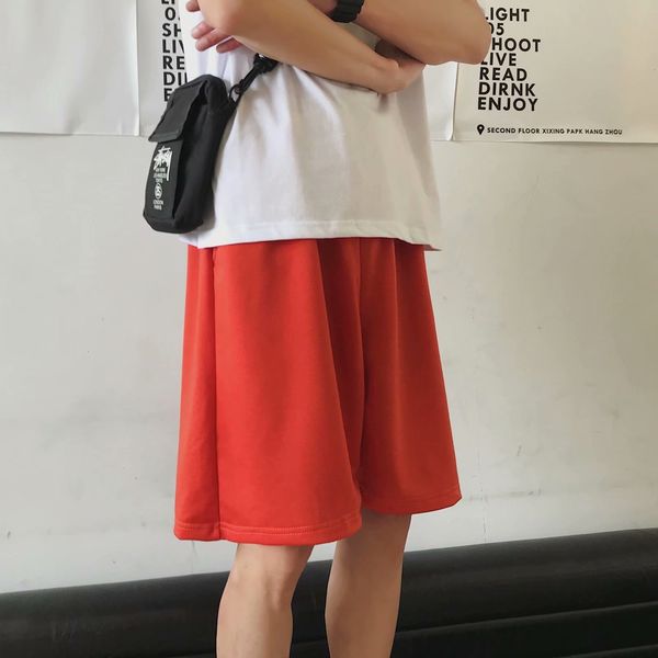 man solid korean fashion brand men's loose knee length harajuku shorts male summer oversize 5xl, White;black
man solid korean fashion brand men's loose knee length harajuku shorts male summer oversize 5xl, White;black