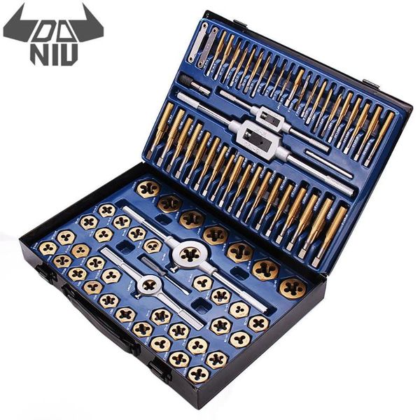 daniu 86pcs tap die set tungstem steel plating titanium metric thread combination tools kit with wrench screwdriver
daniu 86pcs tap die set tungstem steel plating titanium metric thread combination tools kit with wrench screwdriver