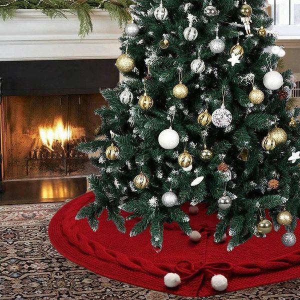 48 inch thick knitted christmas tree skirts large red tree carpet merry christmas decoration for home skirts new year decor
48 inch thick knitted christmas tree skirts large red tree carpet merry christmas decoration for home skirts new year decor