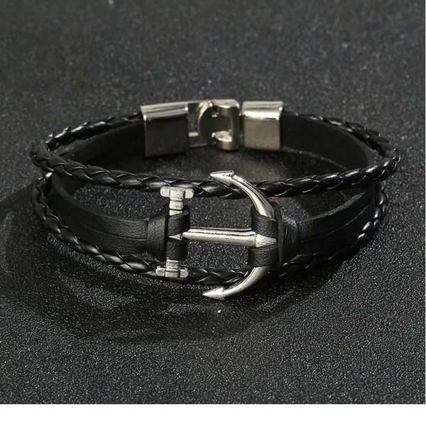 junwei new fashion alloy anchor bracelet men's casual personality leather bracelet retro punk bracel qylwev
junwei new fashion alloy anchor bracelet men's casual personality leather bracelet retro punk bracel qylwev