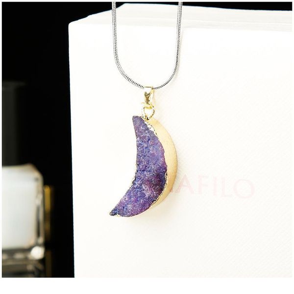 1pc colorful natural crystalline teeth moon crystal mineral jewelry chakra healing necklace fashion simple diy fash qylmtk, Black
1pc colorful natural crystalline teeth moon crystal mineral jewelry chakra healing necklace fashion simple diy fash qylmtk, Black