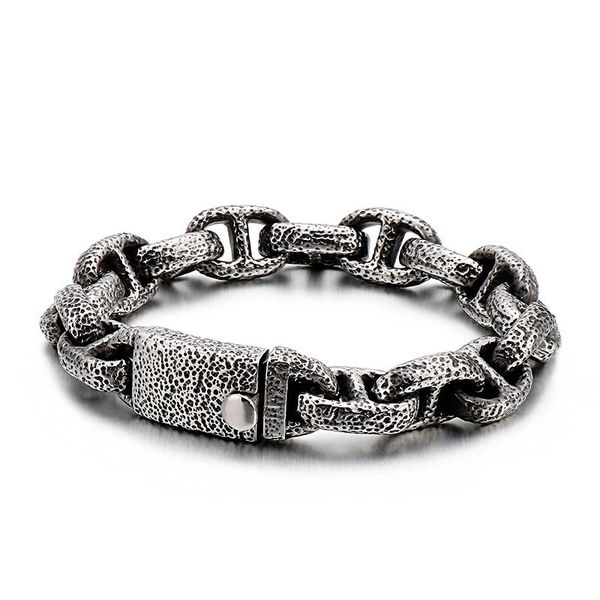 punk vintage box chain bracelet men 24cm stainless steel retro matte biker chain bracelets jewelry pulseira masculina accessorie, Black
punk vintage box chain bracelet men 24cm stainless steel retro matte biker chain bracelets jewelry pulseira masculina accessorie, Black