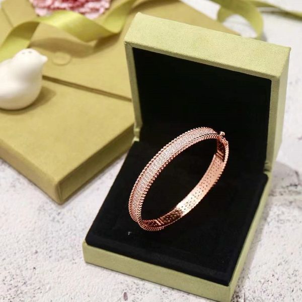 designer bracelet bangle three rows of diamond bracelets jewelry brass electroplating silver rose gold bangles designers jewellery, Black 
designer bracelet bangle three rows of diamond bracelets jewelry brass electroplating silver rose gold bangles designers jewellery, Black