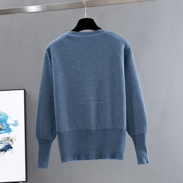 bygouby bling bling women pullover and sweater 2020 autumn winter lantern long sleeve knitwear elegant female jumper pull femme lj201127, White;black
bygouby bling bling women pullover and sweater 2020 autumn winter lantern long sleeve knitwear elegant female jumper pull femme lj201127, White;black