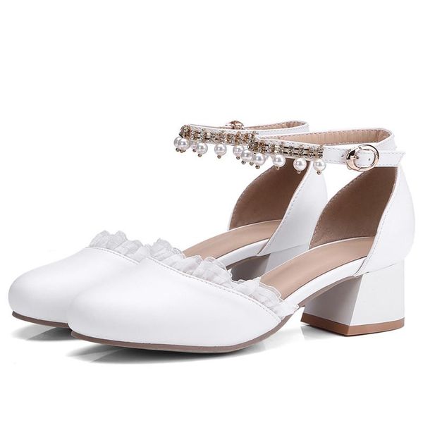 dress shoes agodor block heel pumps buckle ankle strap women spring summer round toe pearl mid heels wedding woman white, Black
dress shoes agodor block heel pumps buckle ankle strap women spring summer round toe pearl mid heels wedding woman white, Black