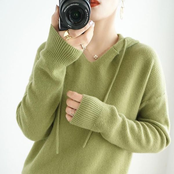 autumn winter 100% cashmere hooded sweater women's coat female loose large size knitted girl clothes 6 colors jumpes1, White;black
autumn winter 100% cashmere hooded sweater women's coat female loose large size knitted girl clothes 6 colors jumpes1, White;black