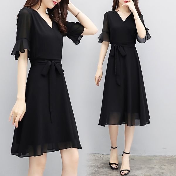 gsjjy 2020 chiffon new young large mm dress women's clothing v-neck mid-length waist-cut fat size summer dress loose belly cover 2whfy, Black;gray
gsjjy 2020 chiffon new young large mm dress women's clothing v-neck mid-length waist-cut fat size summer dress loose belly cover 2whfy, Black;gray