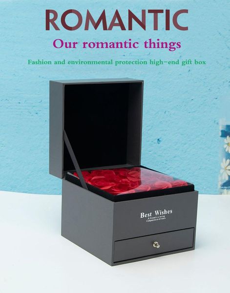 second-tier eternal rose jewelry box necklace storage box ladies valentine's day gift jewelry boxes and packaging, Pink;blue
second-tier eternal rose jewelry box necklace storage box ladies valentine's day gift jewelry boxes and packaging, Pink;blue
