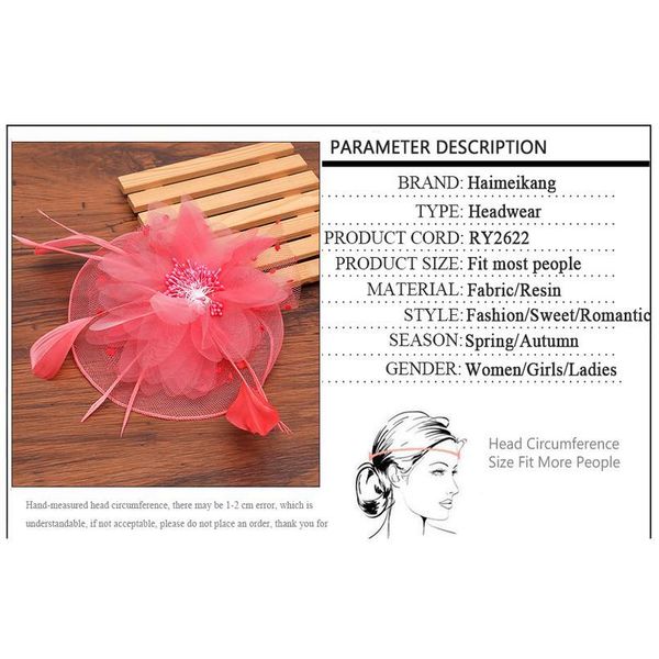 haimeikang fascinators hat women flower mesh ribbons feathers hat headband or a clip cocktail tea party headwewar f qylouc
haimeikang fascinators hat women flower mesh ribbons feathers hat headband or a clip cocktail tea party headwewar f qylouc