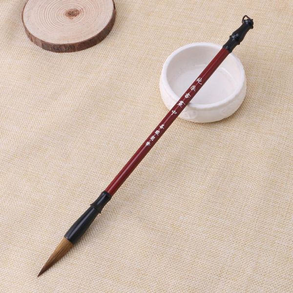 1pc chinese calligraphy brushes pen wolf hair writing brush wooden handle j78a, Black;red
1pc chinese calligraphy brushes pen wolf hair writing brush wooden handle j78a, Black;red