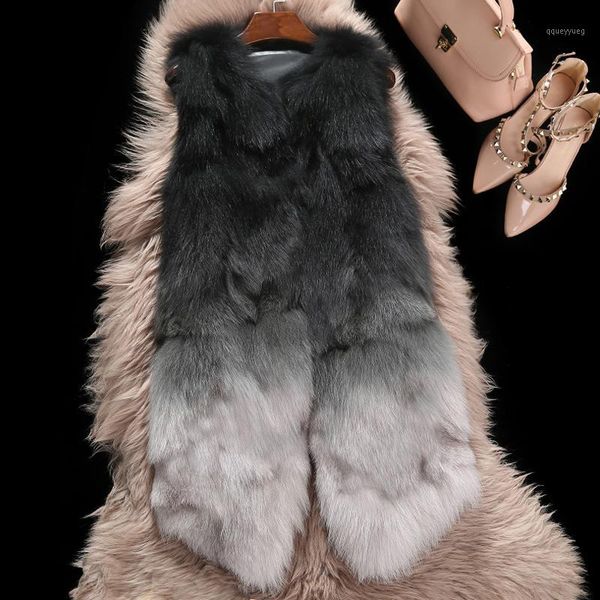 women's fur & faux color gradual real raccoon vests waistcoats women fashion sleeveless natural jackets and coats for autumn winter1, Black
women's fur & faux color gradual real raccoon vests waistcoats women fashion sleeveless natural jackets and coats for autumn winter1, Black