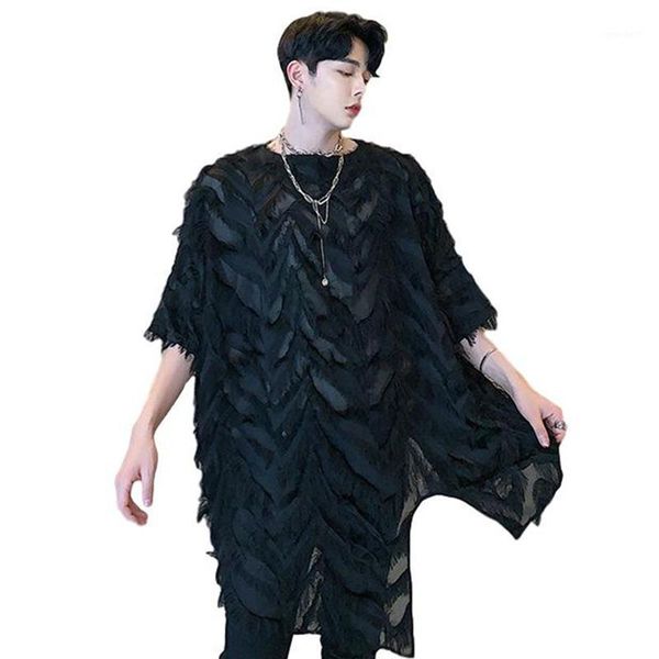 men's t-shirts idopy men`s 2021 fashion korean tees street style loose fit baggy feather shirt punk gothic hoodie irregular t shirts1, White;black
men's t-shirts idopy men`s 2021 fashion korean tees street style loose fit baggy feather shirt punk gothic hoodie irregular t shirts1, White;black
