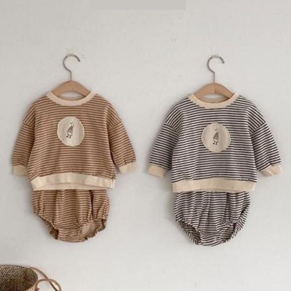 2021 clothes sets new toddler boys girls striped long sleeve sweatshirt set kids shorts suit fashion baby sweatshirts trf6, White
2021 clothes sets new toddler boys girls striped long sleeve sweatshirt set kids shorts suit fashion baby sweatshirts trf6, White