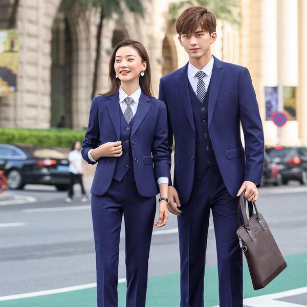izicfly spring new style blue business colleague lovers couple men women suits office ladies uniform elegant plus size work wear1, White;black
izicfly spring new style blue business colleague lovers couple men women suits office ladies uniform elegant plus size work wear1, White;black