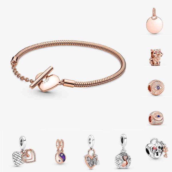 2022 new charm pandora 925 sterling silver jewelry gifts for original women diy beaded love rose gold bracelet fashion, Golden;silver
2022 new charm pandora 925 sterling silver jewelry gifts for original women diy beaded love rose gold bracelet fashion, Golden;silver
