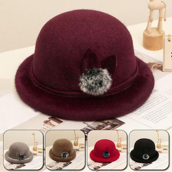 women's hats winter warm soft wool mixed fishman hat new style autumn fashion elegant flower decoration headwear cap, Blue;gray
women's hats winter warm soft wool mixed fishman hat new style autumn fashion elegant flower decoration headwear cap, Blue;gray