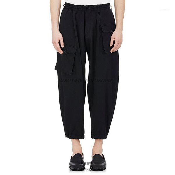 27-44 2017 men's clothing gd hair stylist fashion catwalk double pocket casual pants overalls plus size costumes1, Black
27-44 2017 men's clothing gd hair stylist fashion catwalk double pocket casual pants overalls plus size costumes1, Black