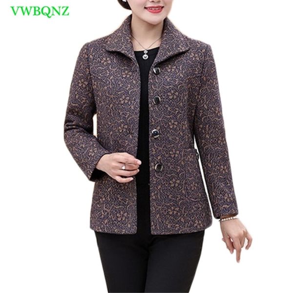 spring autumn plus size women jacket coat printing fashion slim long-sleeved outwear casual elegant mother overcoat 4xl 548 y200101, Black;brown
spring autumn plus size women jacket coat printing fashion slim long-sleeved outwear casual elegant mother overcoat 4xl 548 y200101, Black;brown