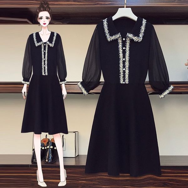 eochd elegant size women's clothing 2020 new graceful clothing large dress slimming slim belly covering autumn hepburn knitted dress wl, Black;gray
eochd elegant size women's clothing 2020 new graceful clothing large dress slimming slim belly covering autumn hepburn knitted dress wl, Black;gray