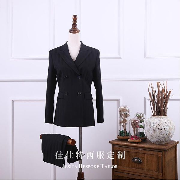 women suit blazer slim fit casual blazers black business wedding suit 2 pcs women kombinezon roboczy formal be50xf, White;black
women suit blazer slim fit casual blazers black business wedding suit 2 pcs women kombinezon roboczy formal be50xf, White;black