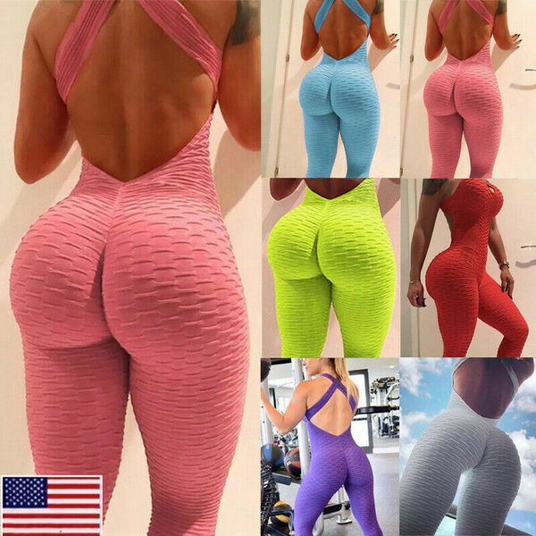 s-2xl womens seamless sport rompers push up high waist leggings stretch fitness workout yoga exercise bodysuit jumpsuit pants outfits f92803, Blue
s-2xl womens seamless sport rompers push up high waist leggings stretch fitness workout yoga exercise bodysuit jumpsuit pants outfits f92803, Blue