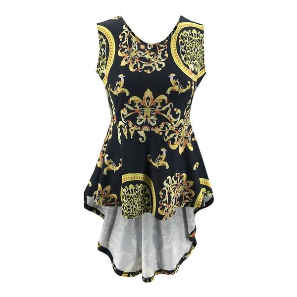 vintage blouse women summer print irregular hem tunic blusas mujer sleeveless shirts roupas feminina casual shirt y200622, White
vintage blouse women summer print irregular hem tunic blusas mujer sleeveless shirts roupas feminina casual shirt y200622, White