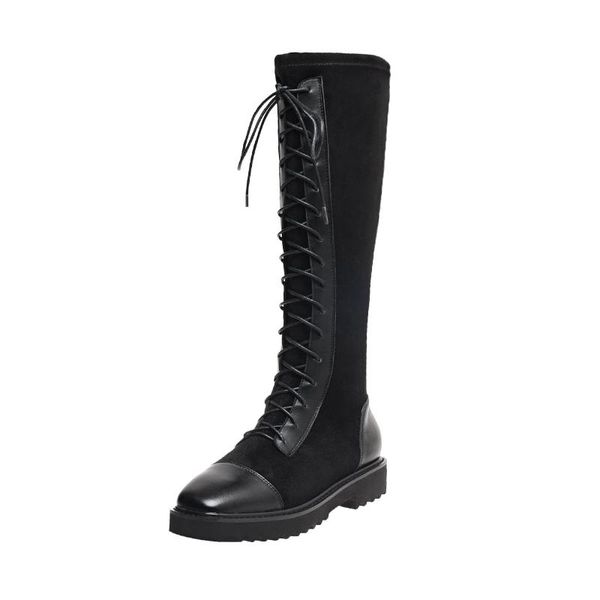 sklfgxzy new knee boots genuine leather female boots women's square-toed motorcycle cowhide shoes size 34-41, Black
sklfgxzy new knee boots genuine leather female boots women's square-toed motorcycle cowhide shoes size 34-41, Black