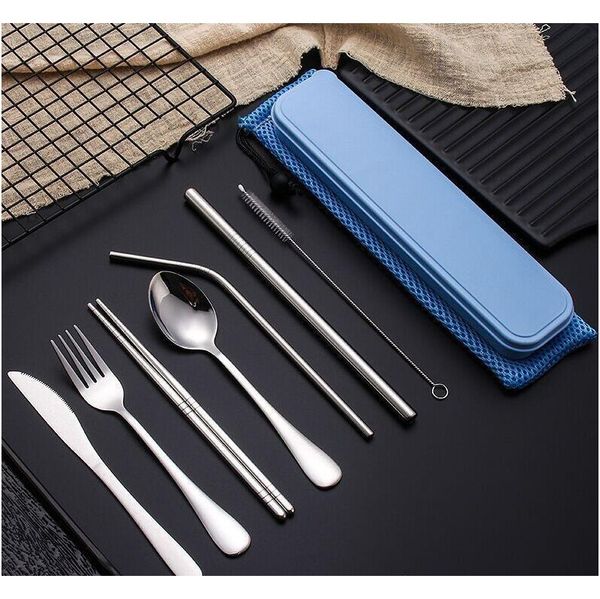 stainless steel flatware set portable cutlery set for outdoor travel picnic dinnerware set metal straw with box jlllmk mx_home
stainless steel flatware set portable cutlery set for outdoor travel picnic dinnerware set metal straw with box jlllmk mx_home