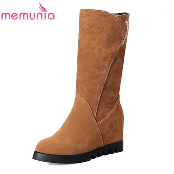memunia plus size 32-43 new arrival 2020 mid calf boots round toe slip on winter boots height increasing high heels womens shoes1, Black
memunia plus size 32-43 new arrival 2020 mid calf boots round toe slip on winter boots height increasing high heels womens shoes1, Black