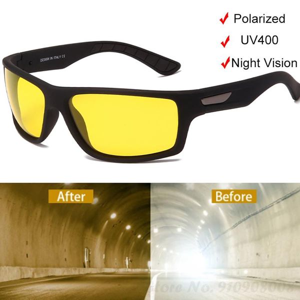 sunglasses 2021 polarized yellow lens night vision sun glasses driving goggles anti-glare for men women, White;black
sunglasses 2021 polarized yellow lens night vision sun glasses driving goggles anti-glare for men women, White;black