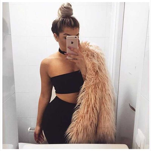 women's fur & faux 2021 winter women solid color casual famale thick warm fashion slim plus size coat, Black
women's fur & faux 2021 winter women solid color casual famale thick warm fashion slim plus size coat, Black