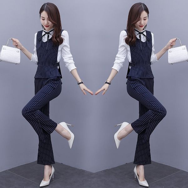 0a9l3 2020 spring and autumn socialite korean bwxj0 three-piece women's suit style new elegant slimming striped graceful suit fashion f, Gray
0a9l3 2020 spring and autumn socialite korean bwxj0 three-piece women's suit style new elegant slimming striped graceful suit fashion f, Gray