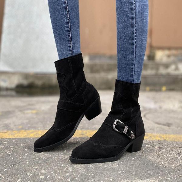 women flock boots flat low zipper middle tube boots casual shoes boots2020 new autumn ankle fashion women's stretch, Black
women flock boots flat low zipper middle tube boots casual shoes boots2020 new autumn ankle fashion women's stretch, Black